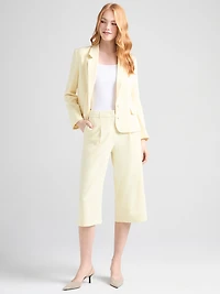 Super High Rise Pleated Culotte Soft Yellow