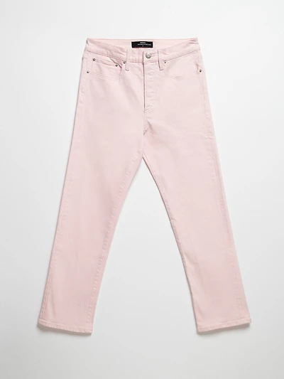 Sloane Beetle Straight Ankle Jeans Pink