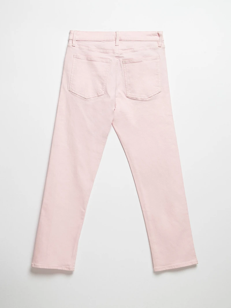 Sloane Beetle Straight Ankle Jeans Pink