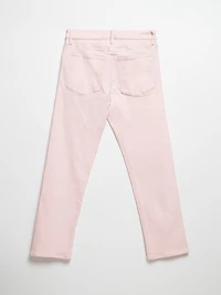 Sloane Beetle Straight Ankle Jeans Pink