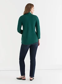 Terry Shawl  Collar Cardigan Rainforest