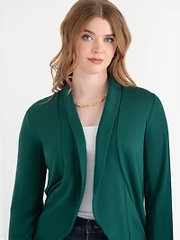 Terry Shawl  Collar Cardigan Rainforest