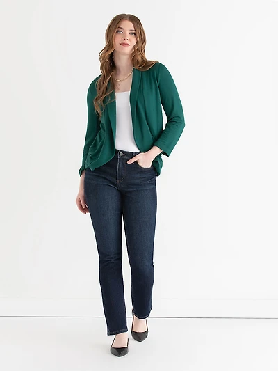 Terry Shawl  Collar Cardigan Rainforest