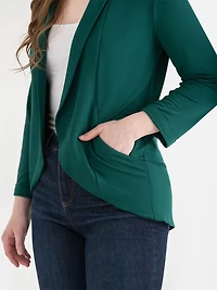 Terry Shawl  Collar Cardigan Rainforest