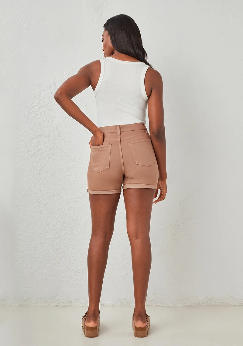 Girlfriend Jean Short Cocoa