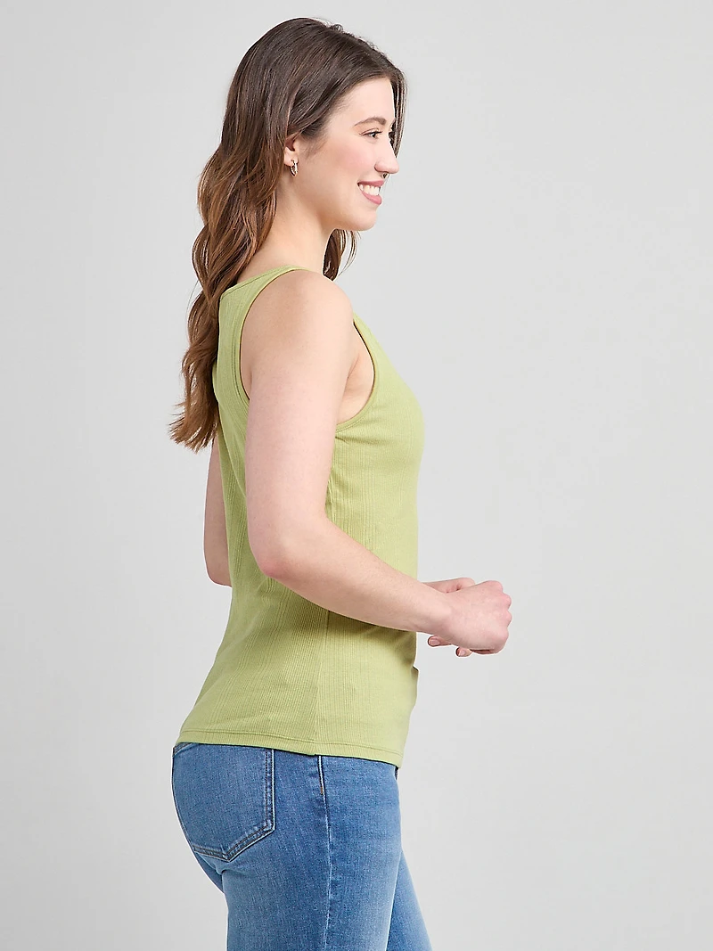 Sleeveless Boatneck Tank Pear