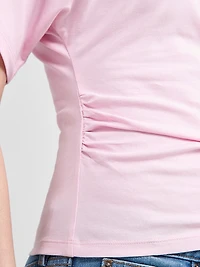 T-Shirt With Side Shirring Blossom