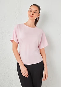 T-Shirt With Side Shirring Blossom