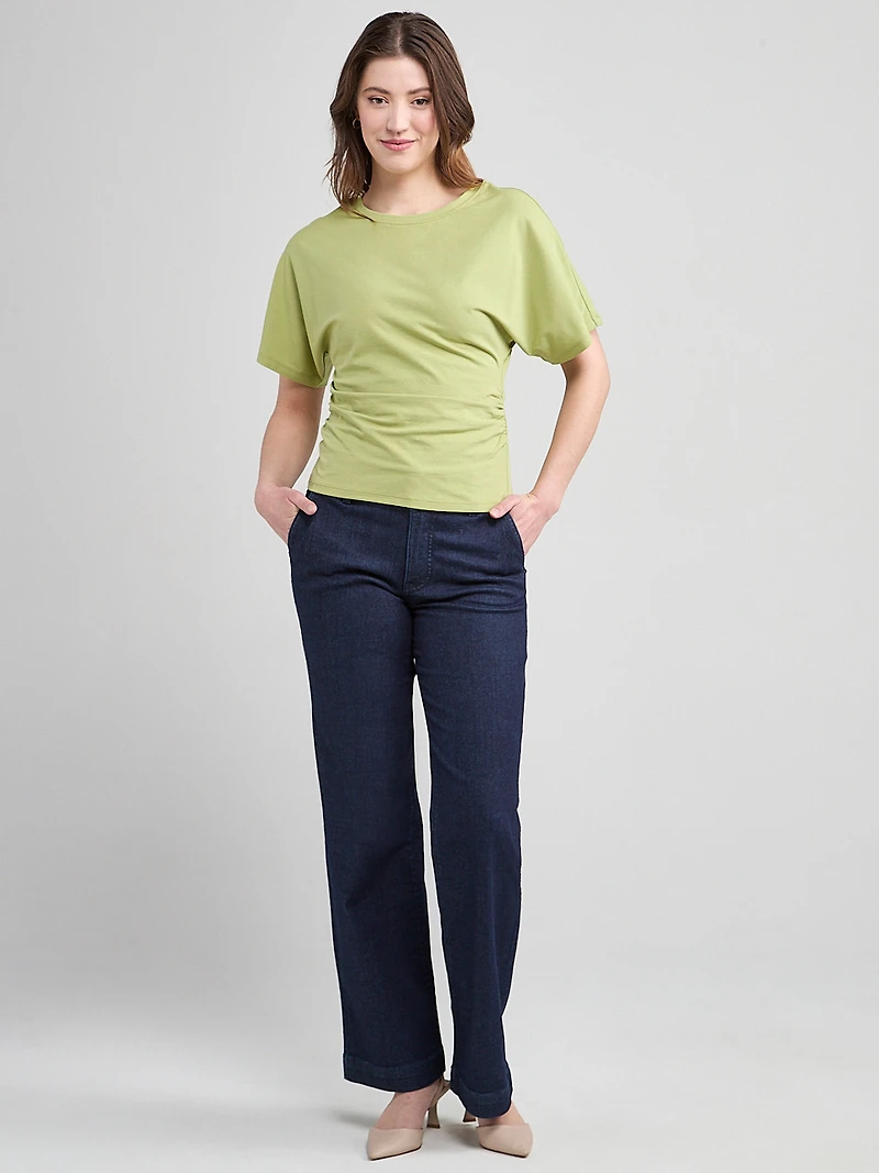 T-Shirt With Side Shirring Pear