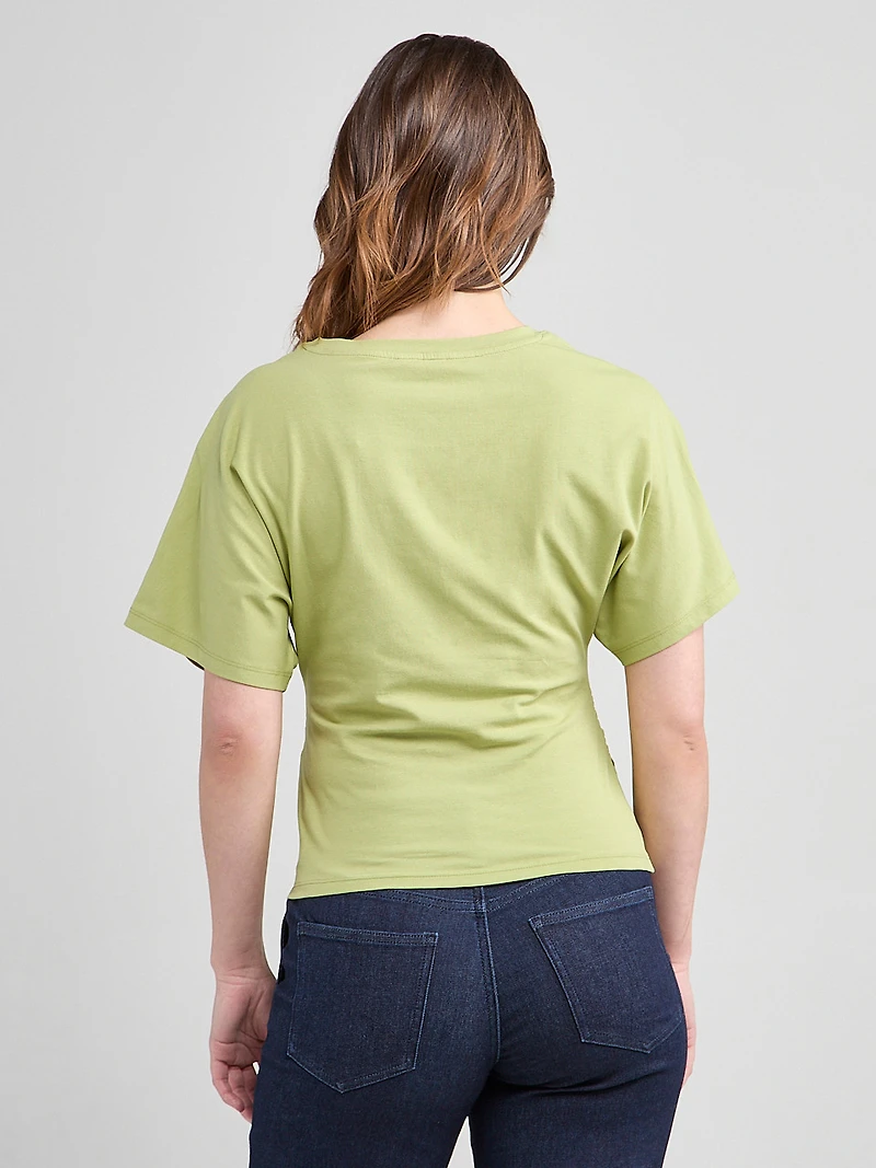 T-Shirt With Side Shirring Pear