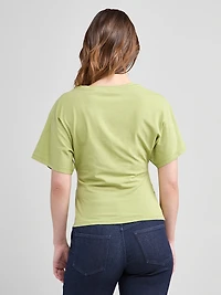 T-Shirt With Side Shirring Pear