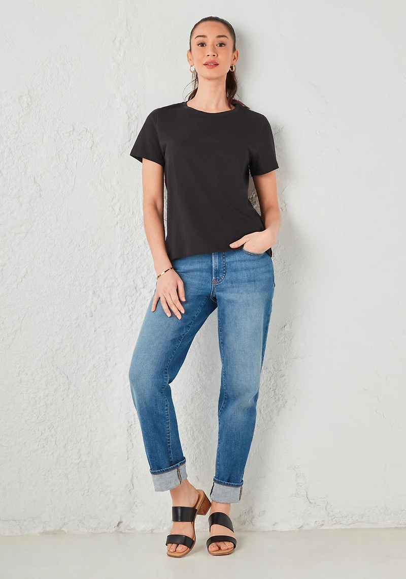 Short Sleeve Crew Neck Relaxed Tee
