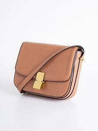 Brown Lizard Cross Body Bag