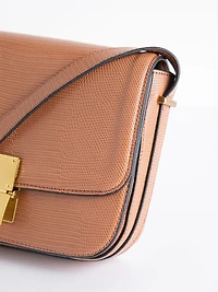 Brown Lizard Cross Body Bag