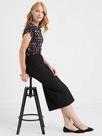 Cuffed Extend Sleeve Top Mini Floral