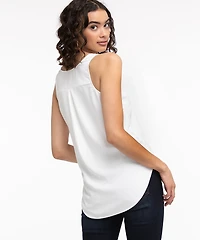 Lyla Sleeveless Blouse Snow White