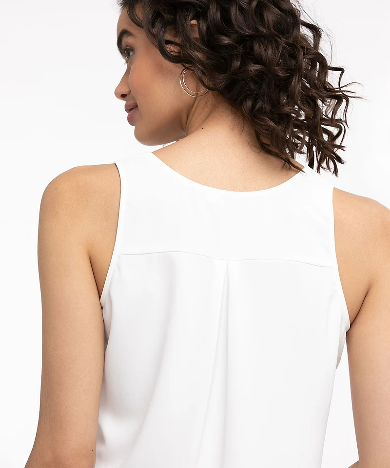 Lyla Sleeveless Blouse Snow White