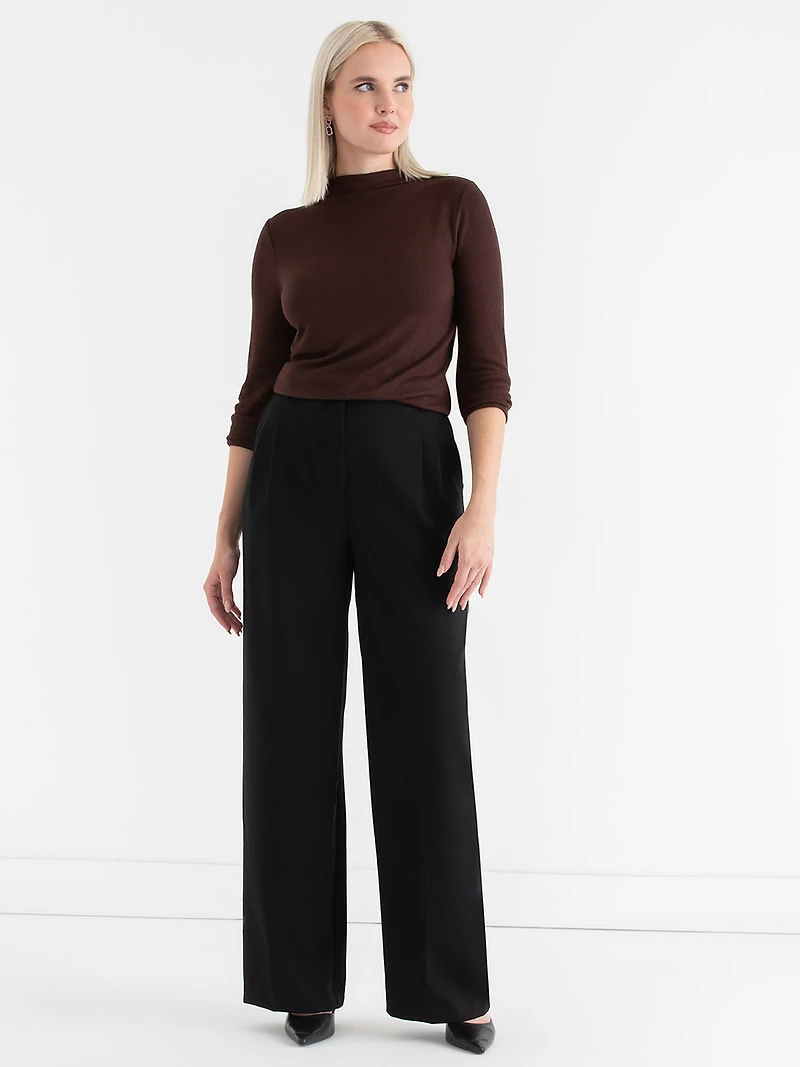 Knit Mock Neck Top