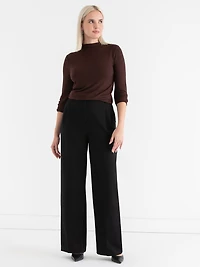 Knit Mock Neck Top