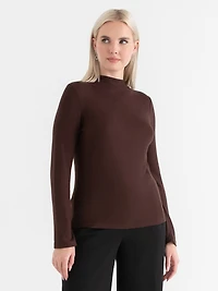 Knit Mock Neck Top