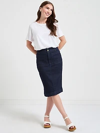Juliet Patch Pocket Skirt Duke Blue