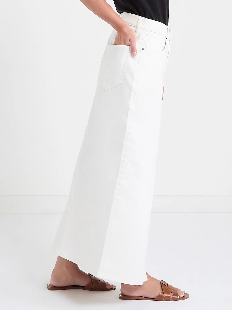 Denim Maxi Skirt Midwash
