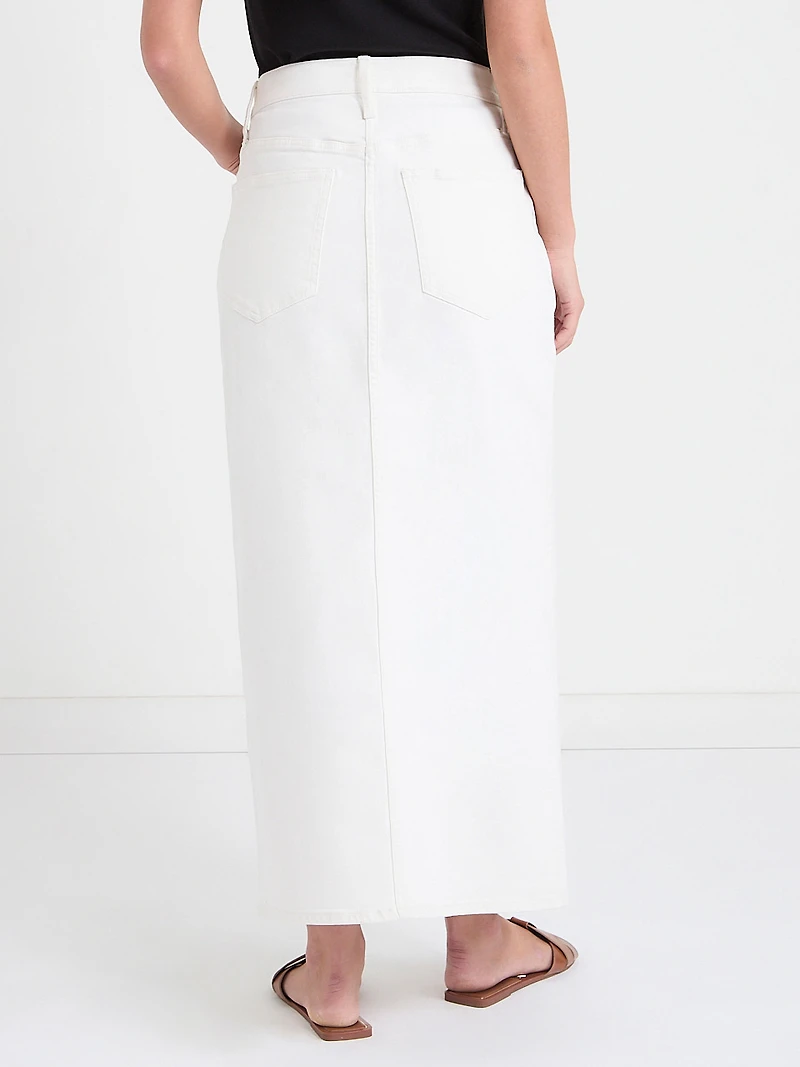 Denim Maxi Skirt Midwash
