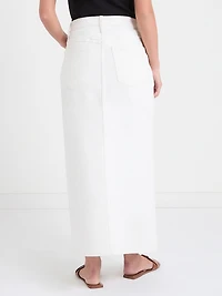 Denim Maxi Skirt Midwash