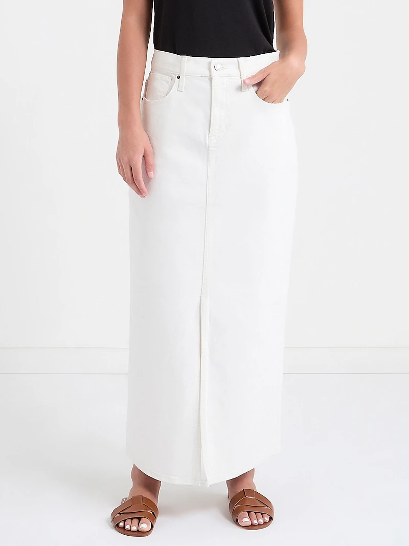 Denim Maxi Skirt Midwash