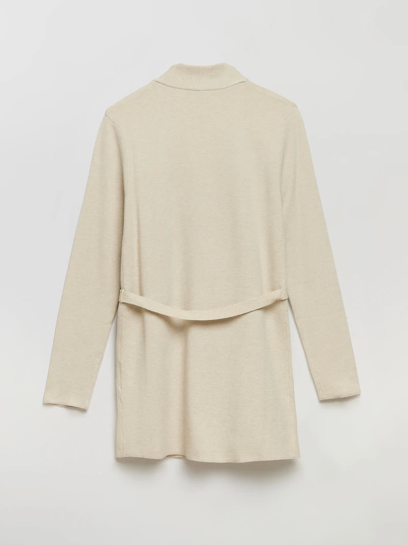 Belted Cardigan Crown Blue