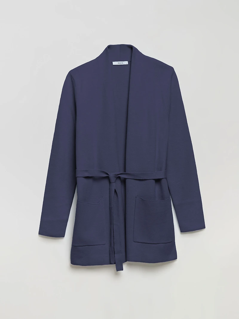Belted Cardigan Crown Blue