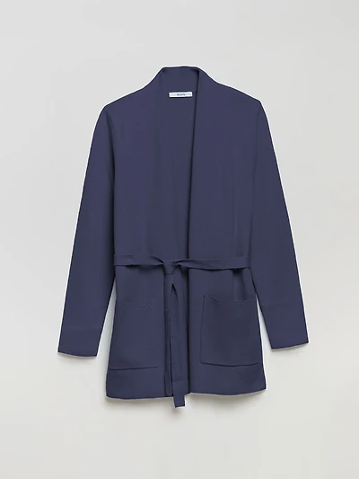 Belted Cardigan Crown Blue