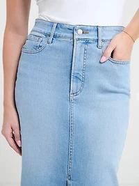 Denim Midi Skirt Midwash