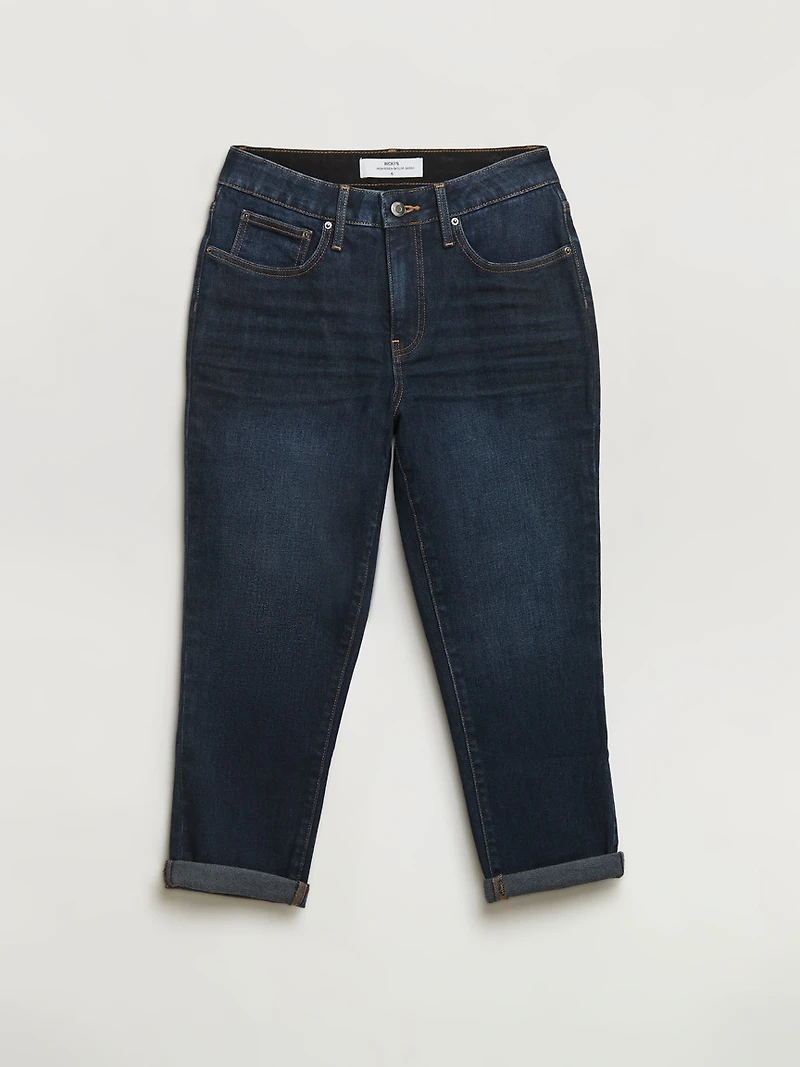 Skylar Skinny Capris Jeans Dallas Blue