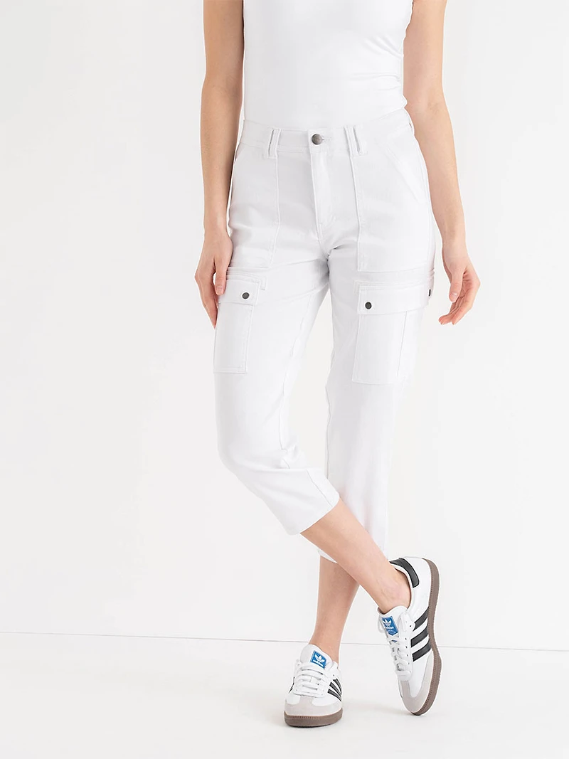 Utility Capri Pant White