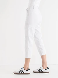 Utility Capri Pant White