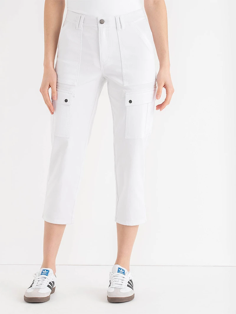 Utility Capri Pant White