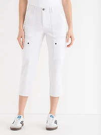 Utility Capri Pant White