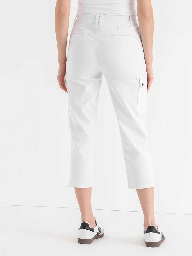 Utility Capri Pant White