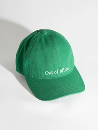 Out of Office Baseball Cap in Goji Berry