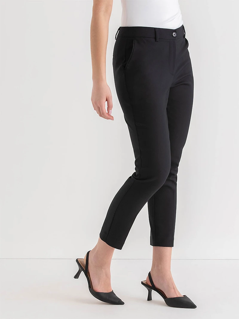 Syd Slim Straight Skimmer Pant Sateen