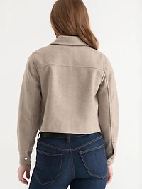 Collared Felt Shacket