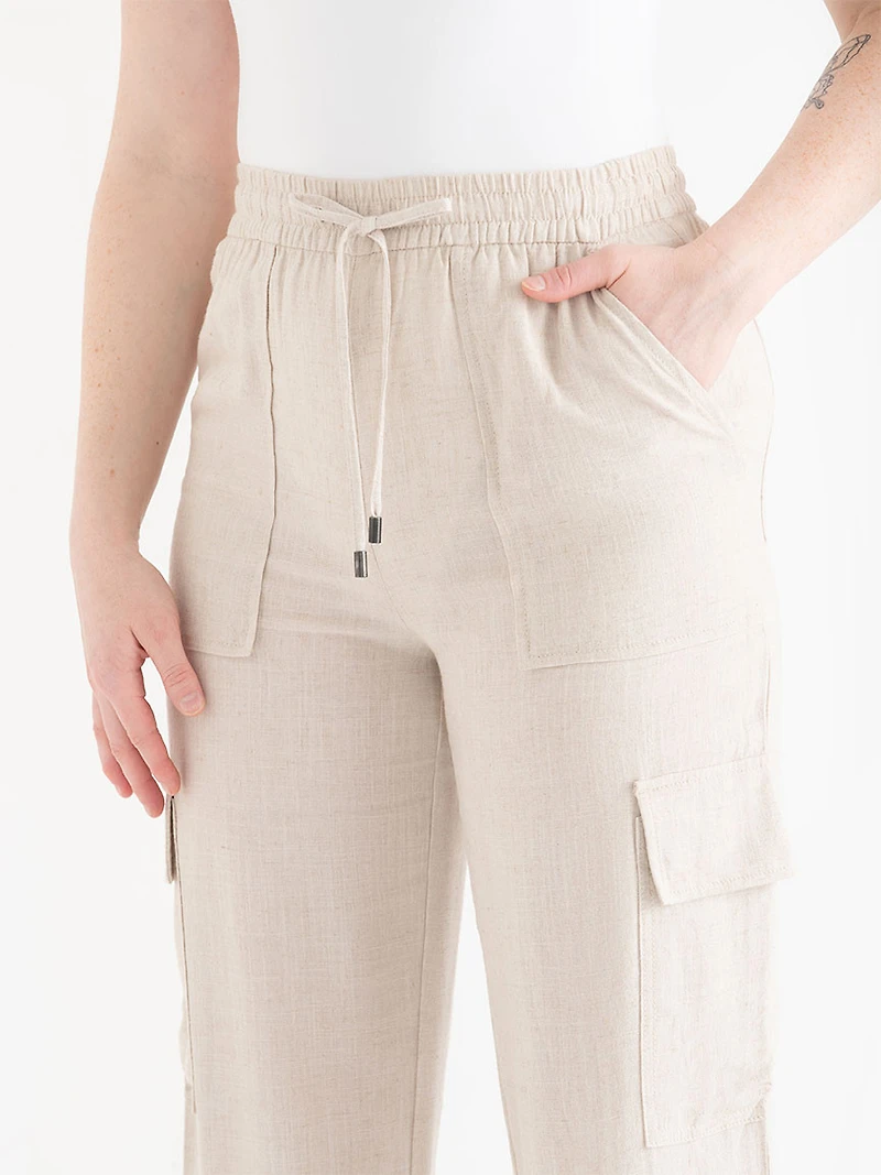 Linen Cargo Pants