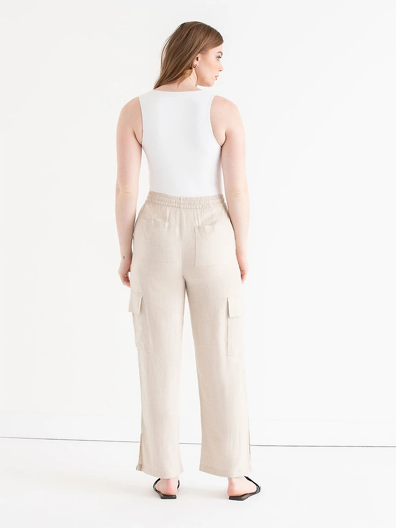 Linen Cargo Pants