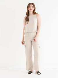 Linen Cargo Pants