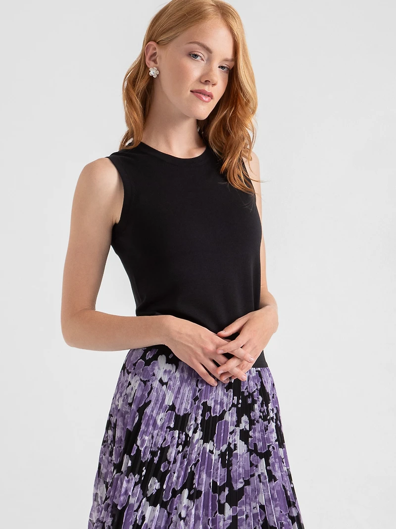 Sleeveless Layering Sweater Tank
