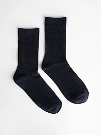 High Lurex Crew Socks