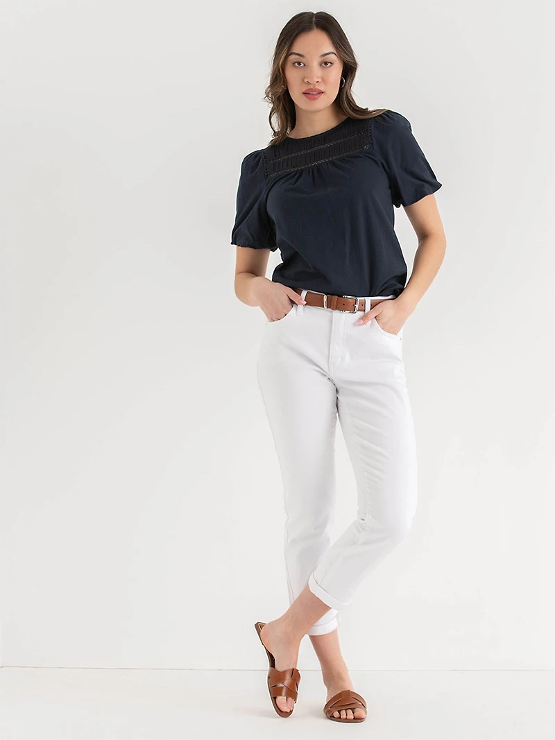 Gigi White Girlfriend Jeans