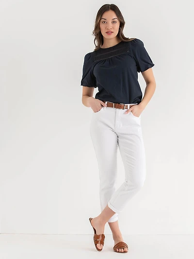 Gigi White Girlfriend Jeans