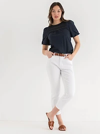 Gigi White Girlfriend Jeans